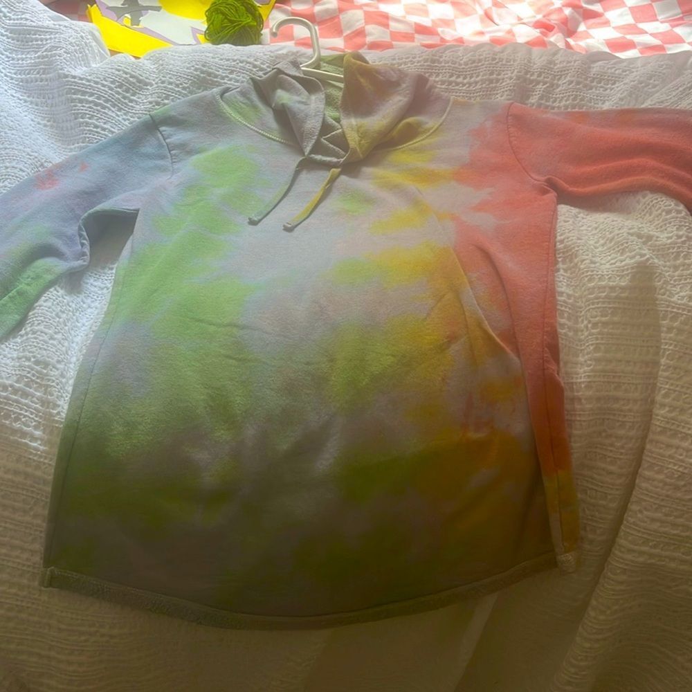 💖Hanes Rainbow Tie Dye Sweater❤️